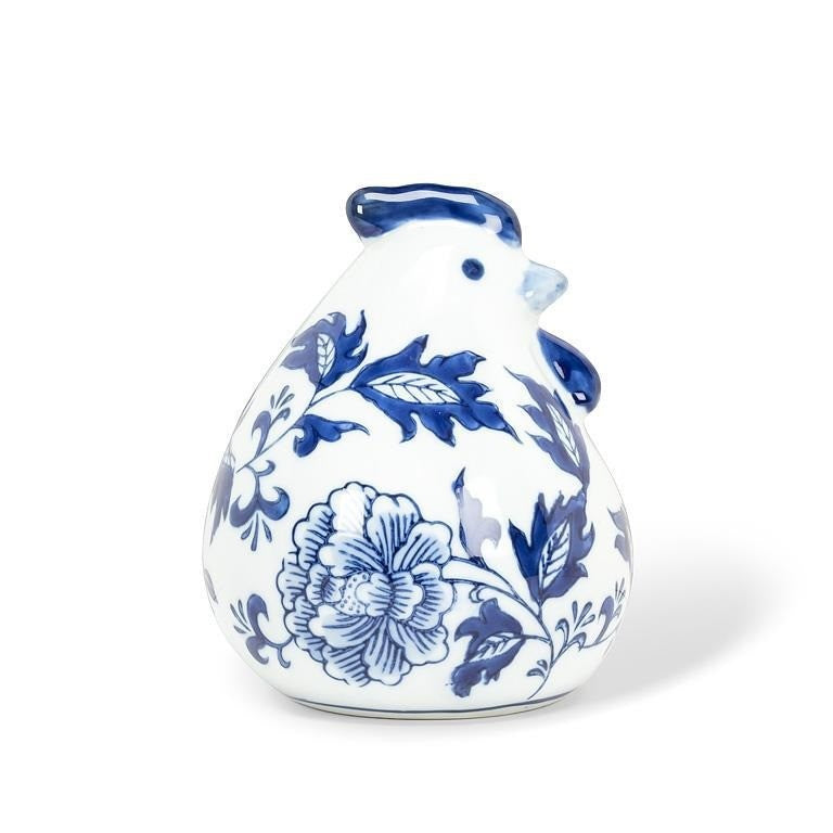 Porcelain Chicken Figurine, 5"H