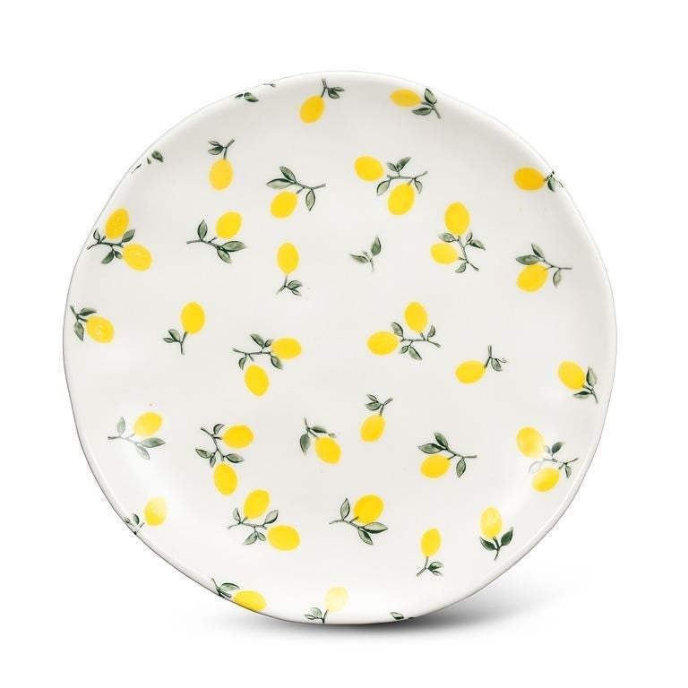 Appy Plate with Lemons, 6"D