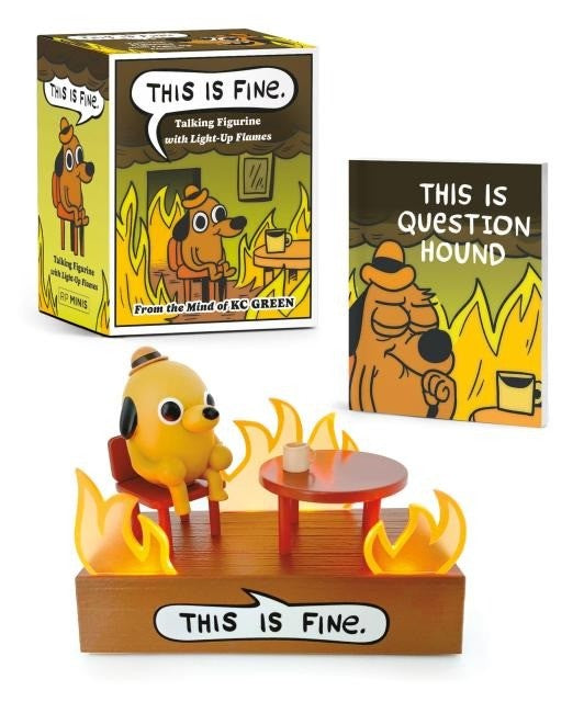 This Is Fine Talking Figurine | Mini Kit