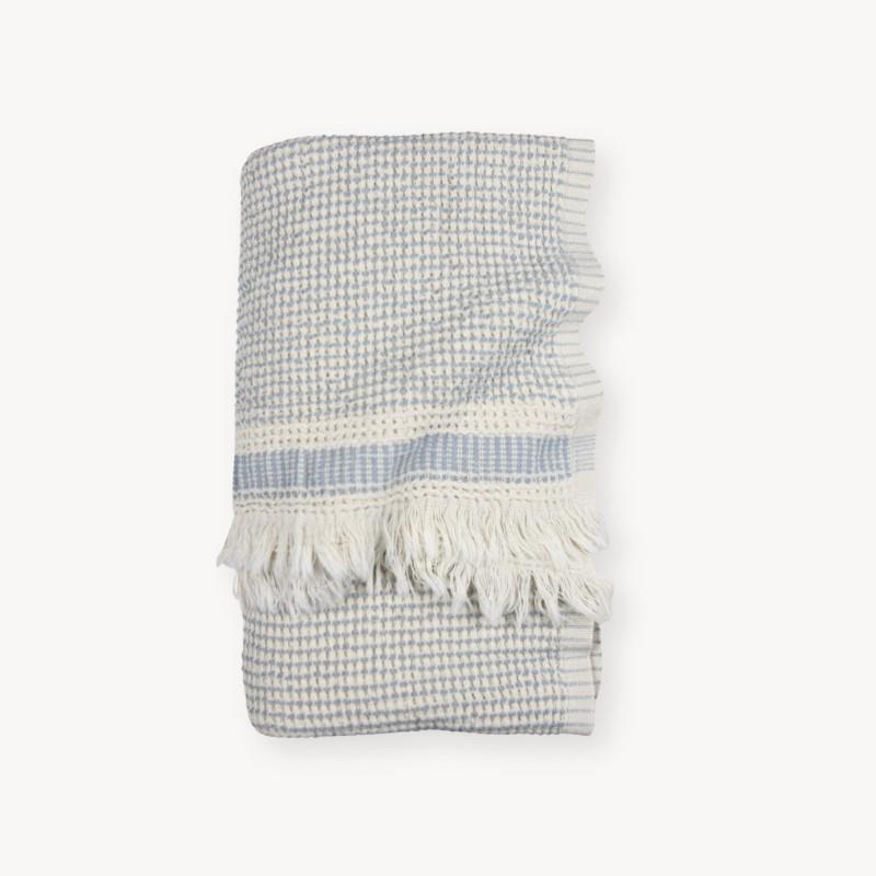 Pokoloko Richmond Road Waffle Towel - Cirrus