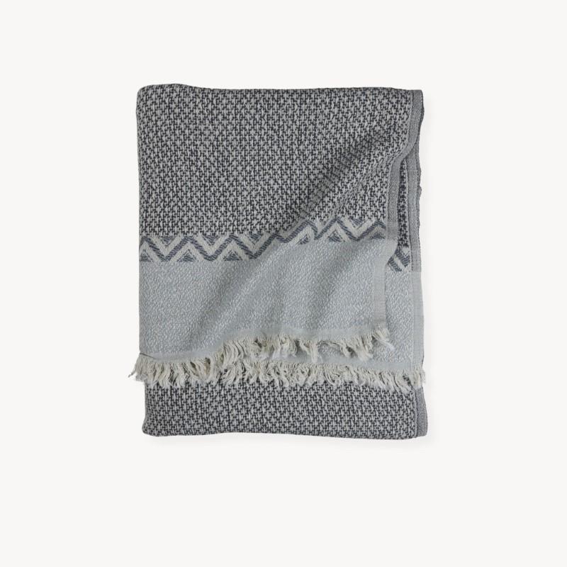 Pokoloko Canvas Linen Mushroom Throw