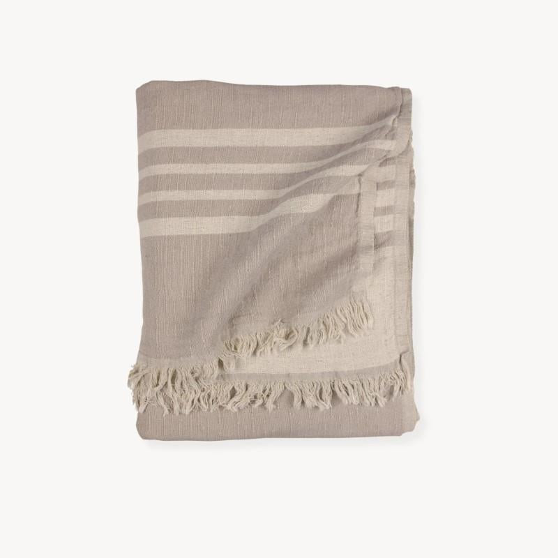 Pokoloko West Coast Linen Throw - Sandstone