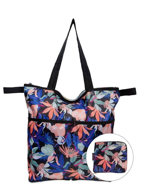 Coneflower | Foldable Tote With Zipper