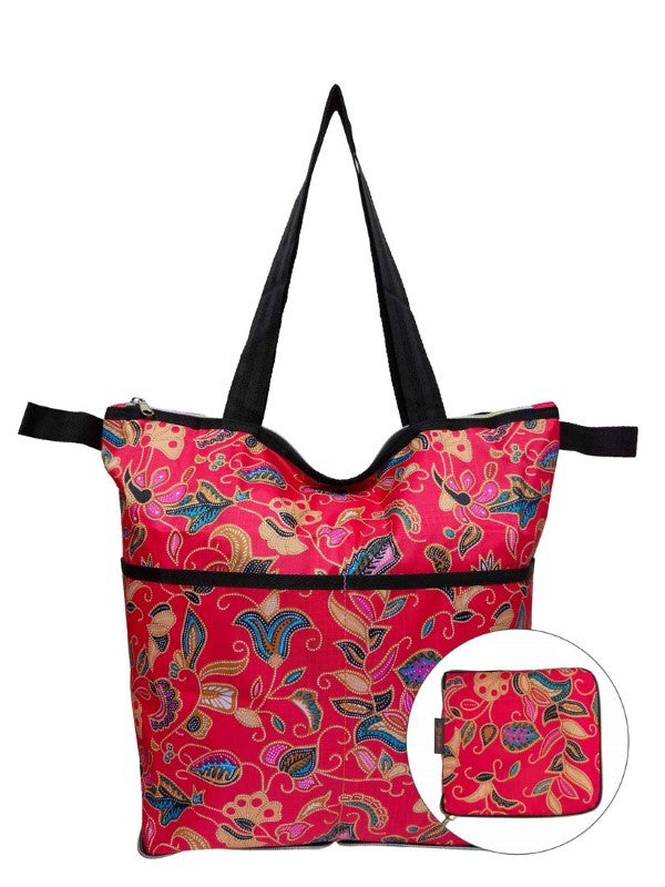 Vintage | Foldable Tote With Zipper