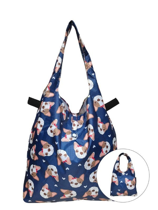 Frenchie | Foldable Tote With Button Snap