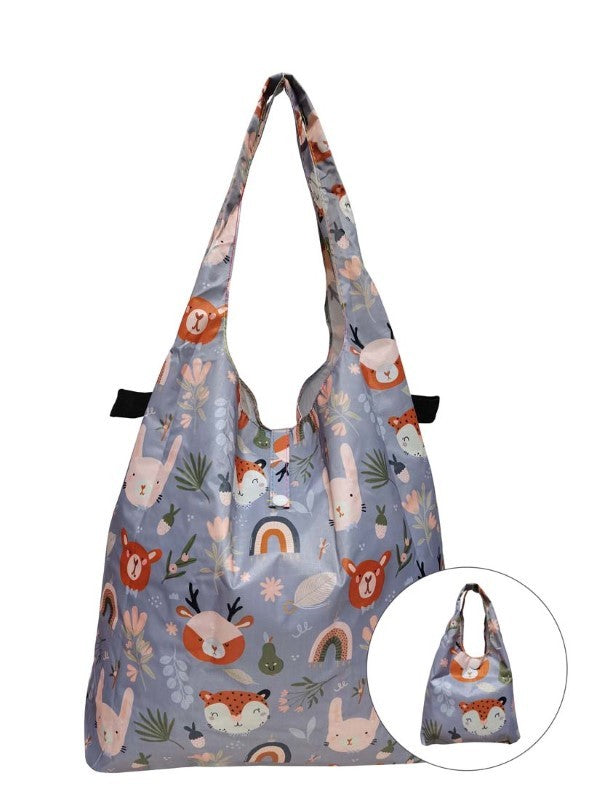 Wild Life | Foldable Tote With Button Snap