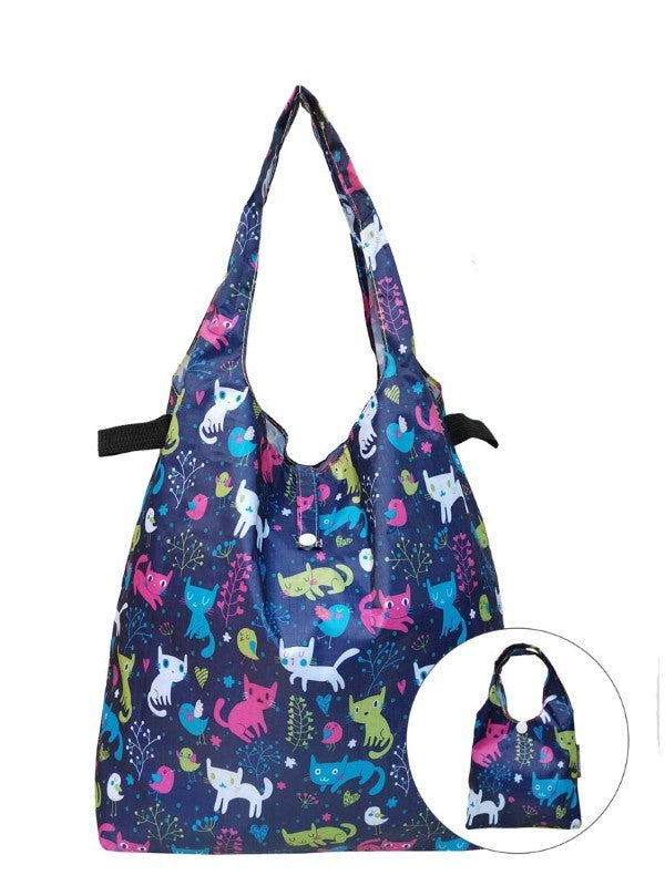 Kitten | Foldable Tote With Button Snap