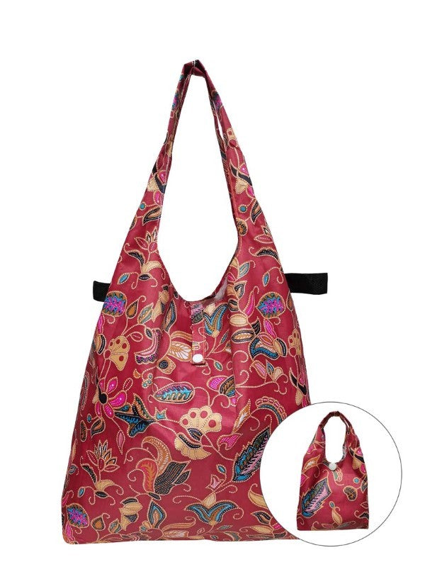 Vintage | Foldable Tote With Button Snap