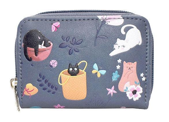 Cats In Garden Change Purse