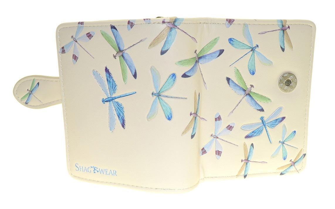 Dragonflies Small Cream Wallet