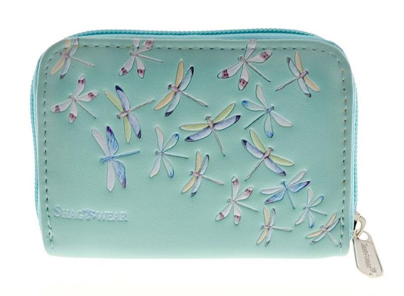 Dragonflies Light Blue Change Purse