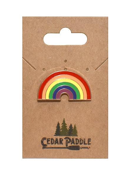 Rainbow Love Heart Pin