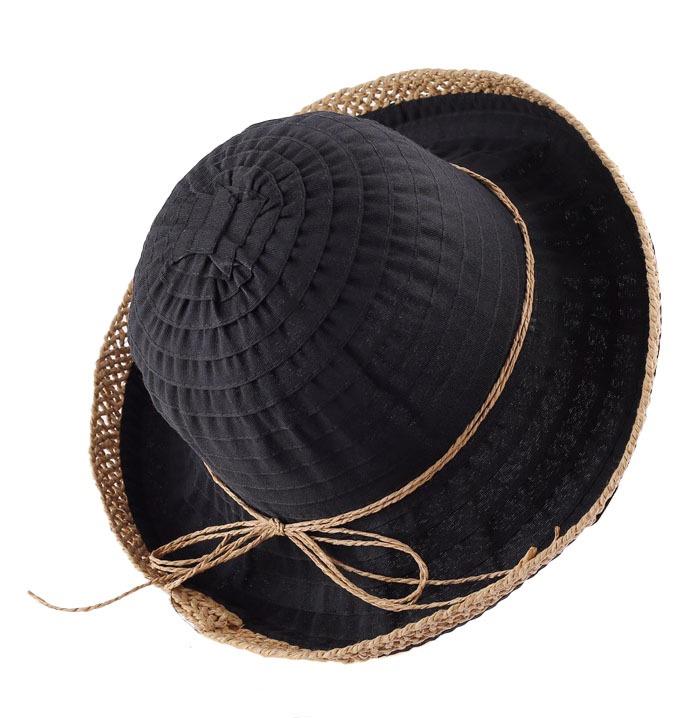 Casual Ribbon &amp; Straw Kettle Hat