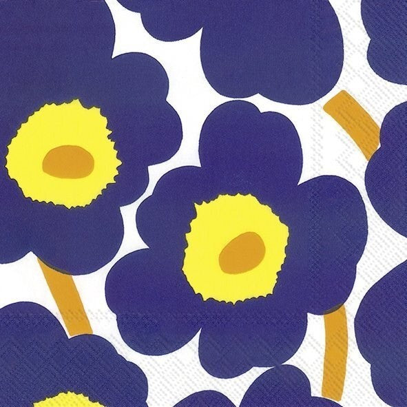 Marimekko Dark Blue - Paper Napkins - Pack/20
