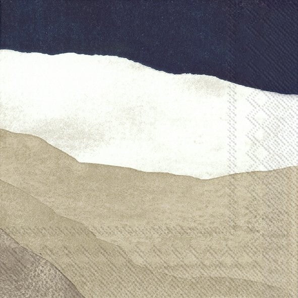 Joiku Cream Blue - Luncheon Paper Napkins - Pack/20