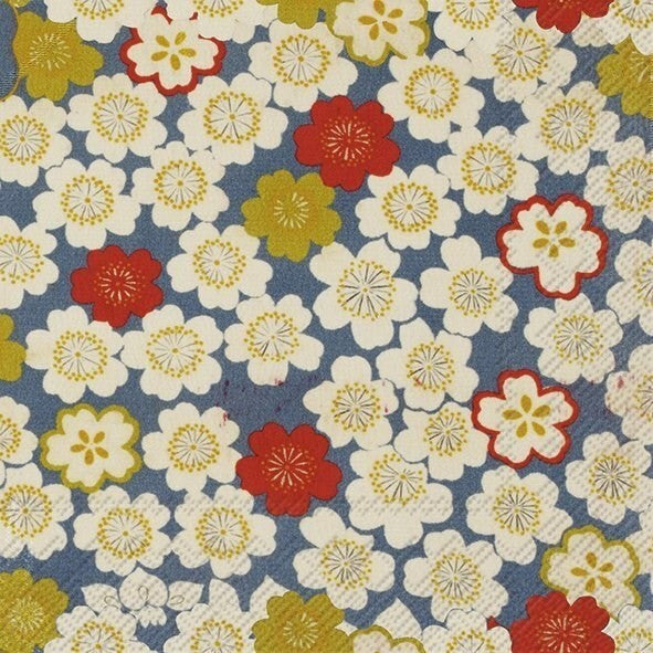 Sakura Blue - Paper Napkins - Pack/20