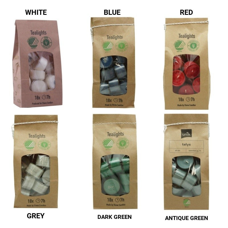 Diana 18pk All Natural Tealight Candles