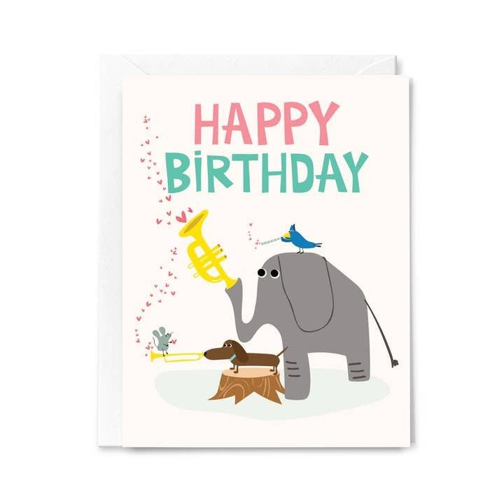 Elephant Birthday Card