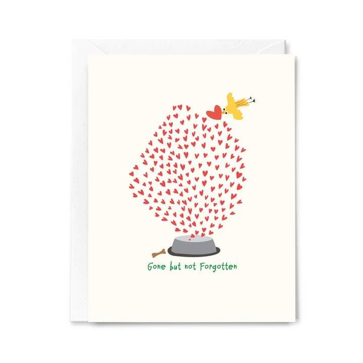 Gone Not Forgotten Dog Sympathy Card