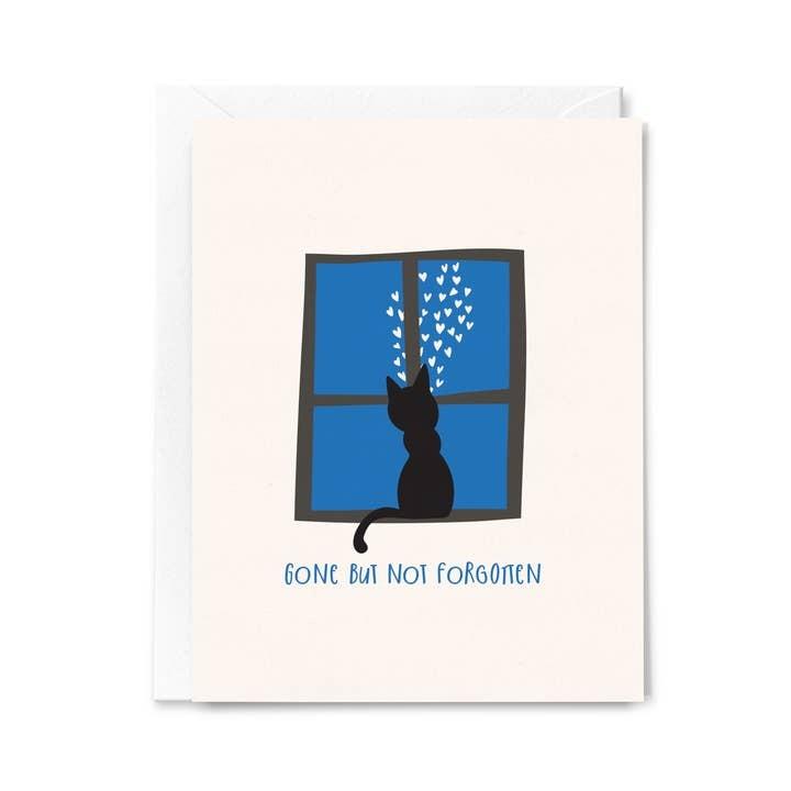 Gone Not Forgotten Cat Sympathy Card