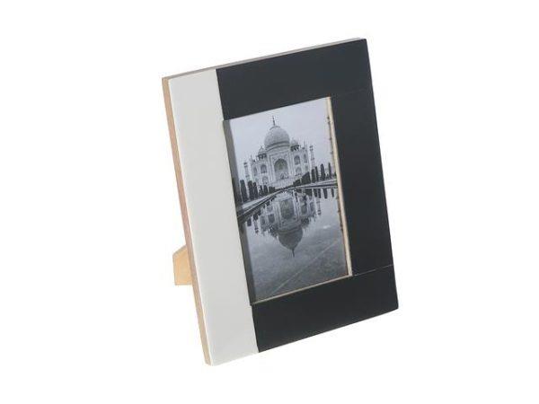 Black &amp; White Inlay Photo Frame