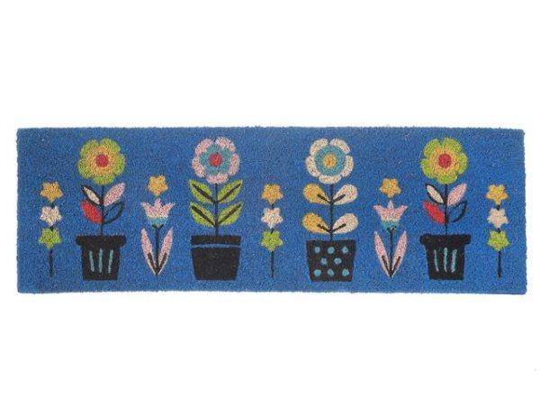 Triple Florals Coir Doormat