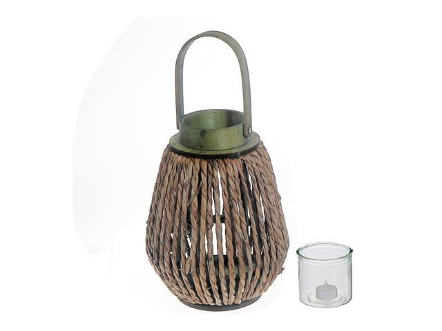 Lucia Natural Grass Lantern (Brown)