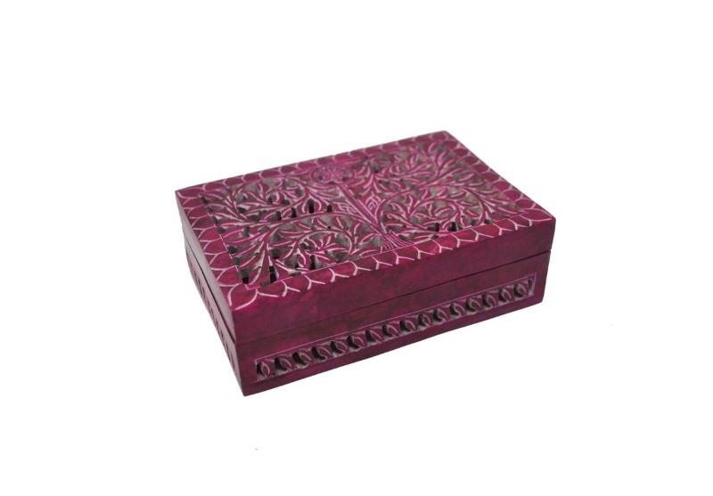 Carved Soapstone Box