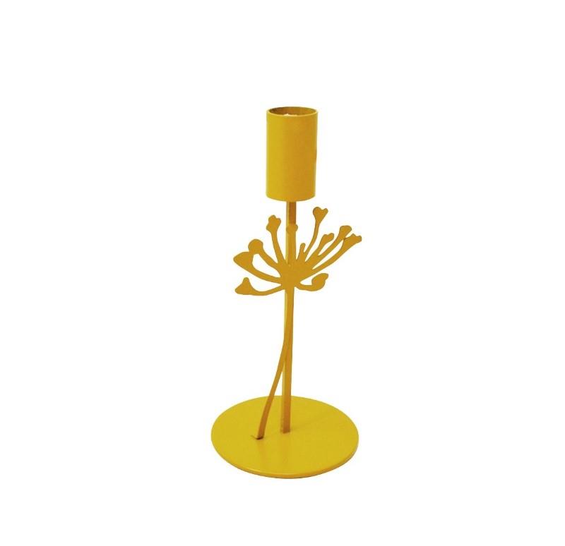 Yellow Flower Candle Holder