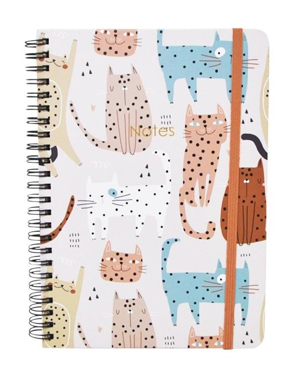 Cats Hard Cover Notebook - 80 Pages
