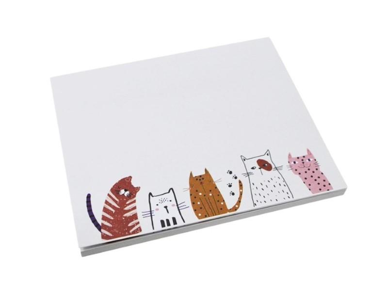 Cats Sticky Notepad - 50 Sheets