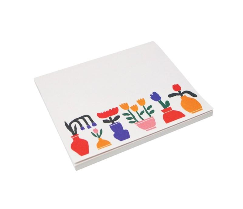 Tulips Sticky Notepad - 50 Sheets