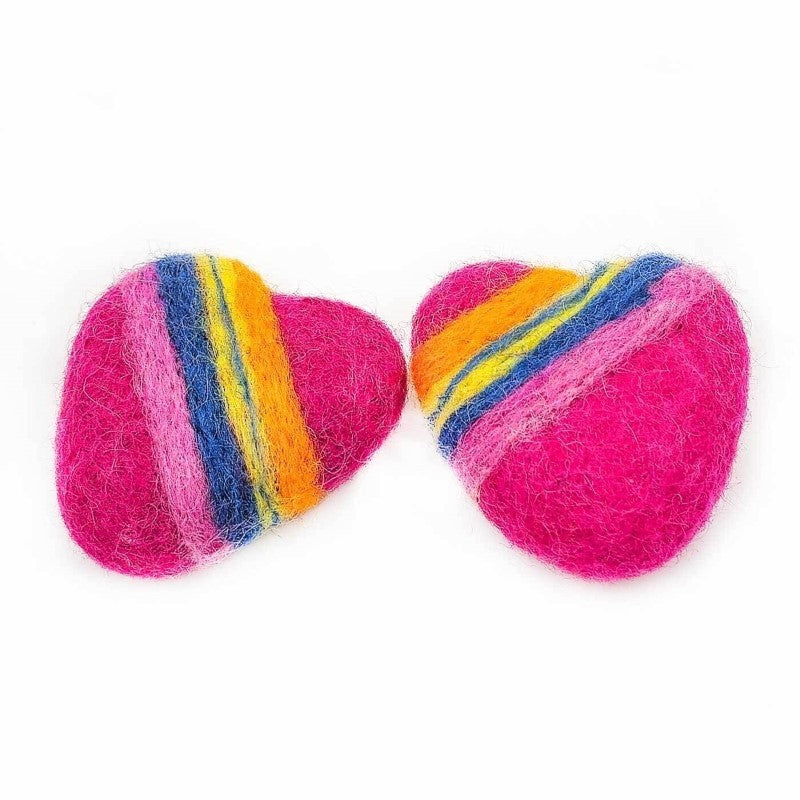 Felt Rainbow Heart