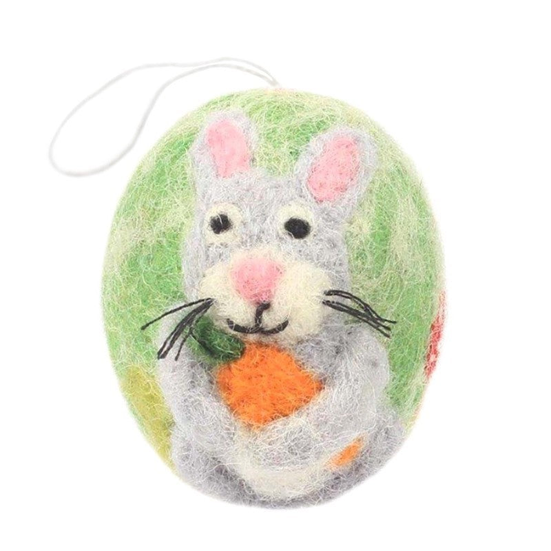 Felt Egg Bunny Ornament