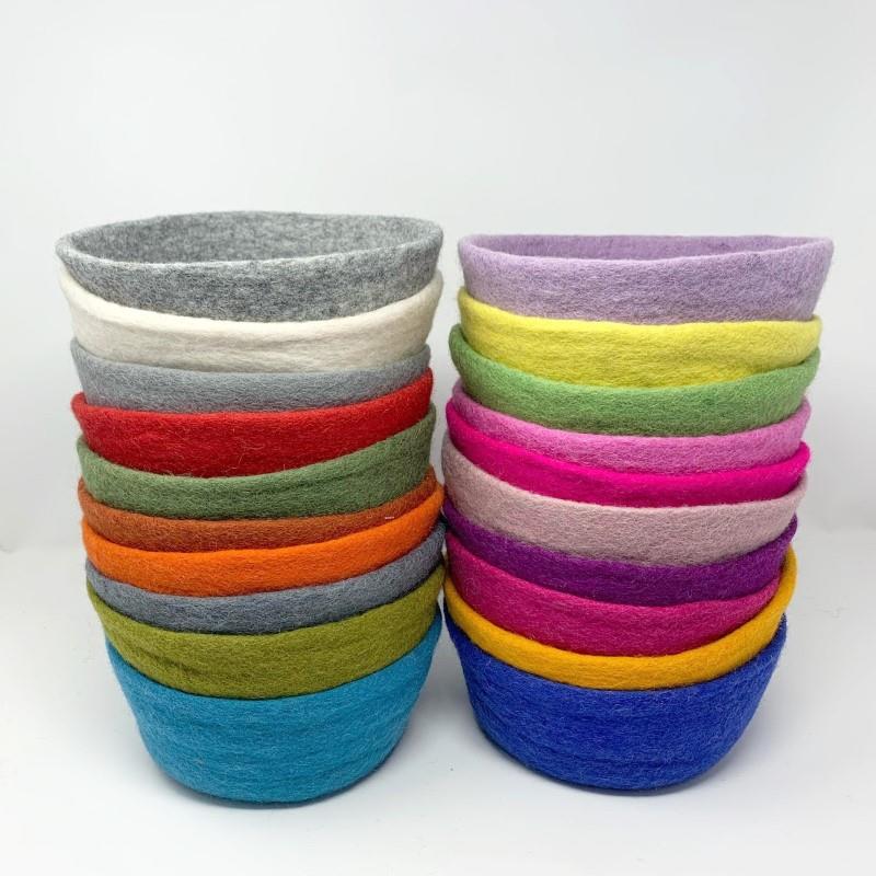 Handmade Wool Bowl, 8"Dia