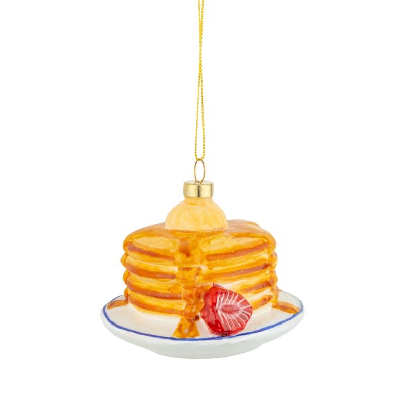 Glass Pancake Stack Ornament