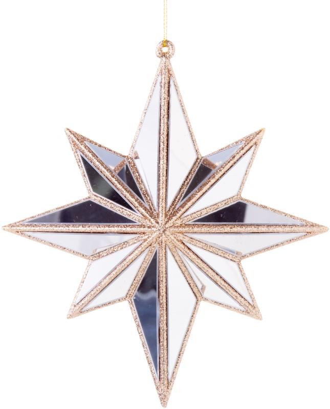 Mirror Moravian Star Ornament