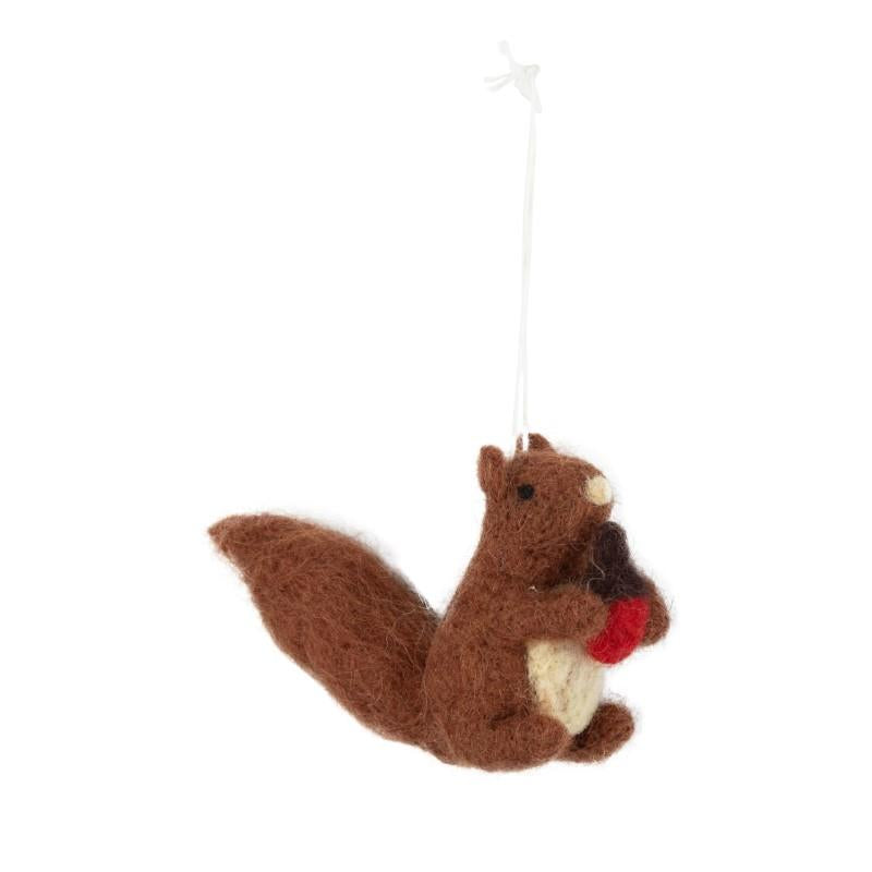 Brown Squirrel Ornament