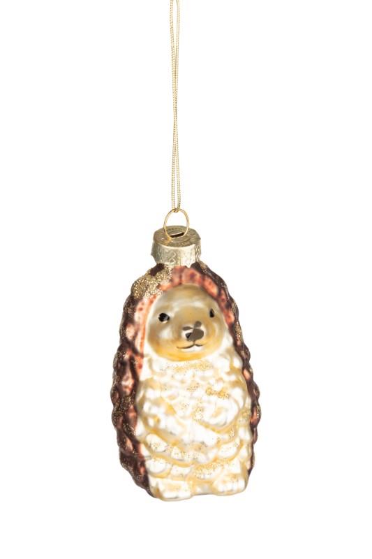 Glass Hedgehog Ornament