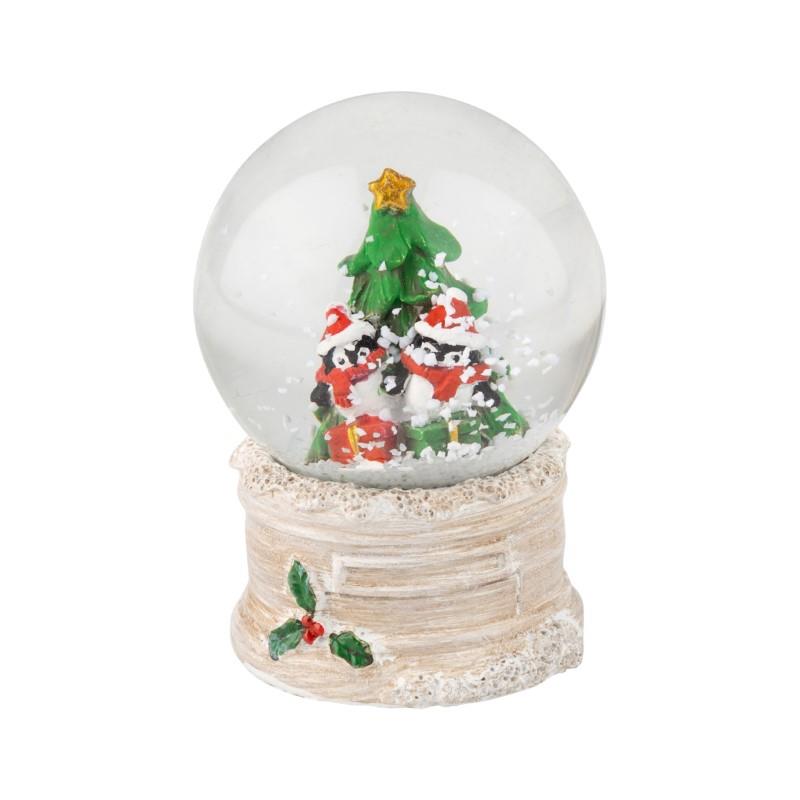 Mini Penguin Duo Snow Globe, 2.5"