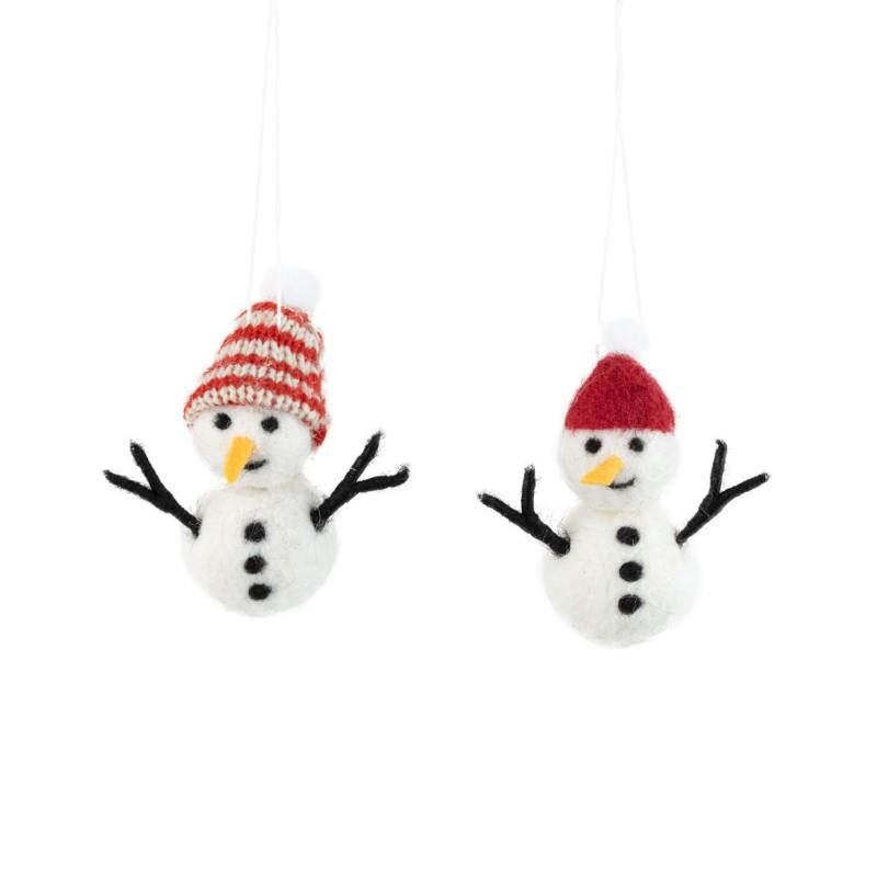 Snowman With Toque Ornament