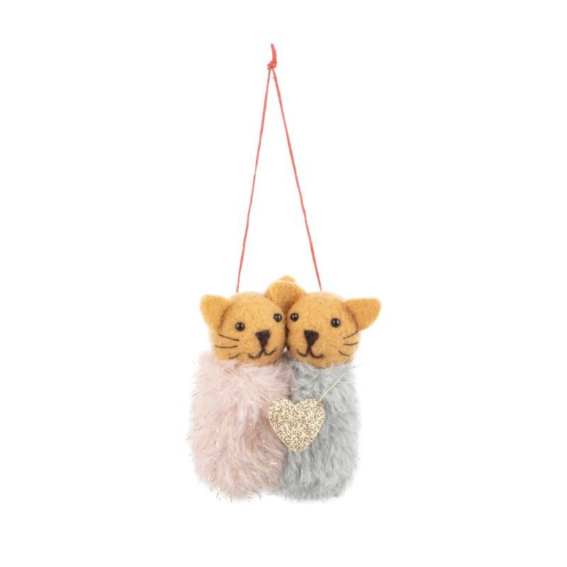 Cat Couple Ornament