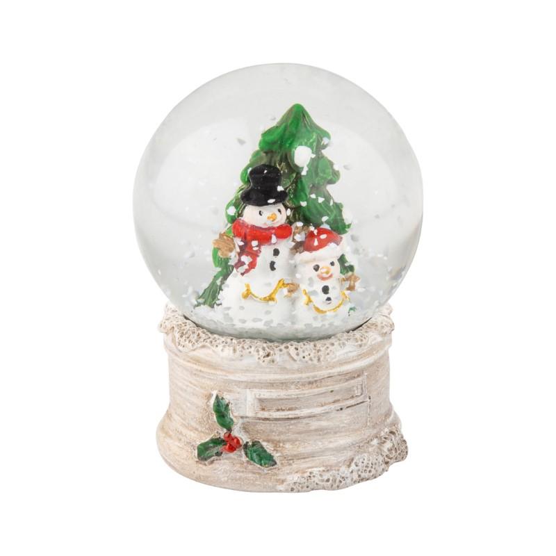 Mini Snowman Duo Snow Globe, 2.5"