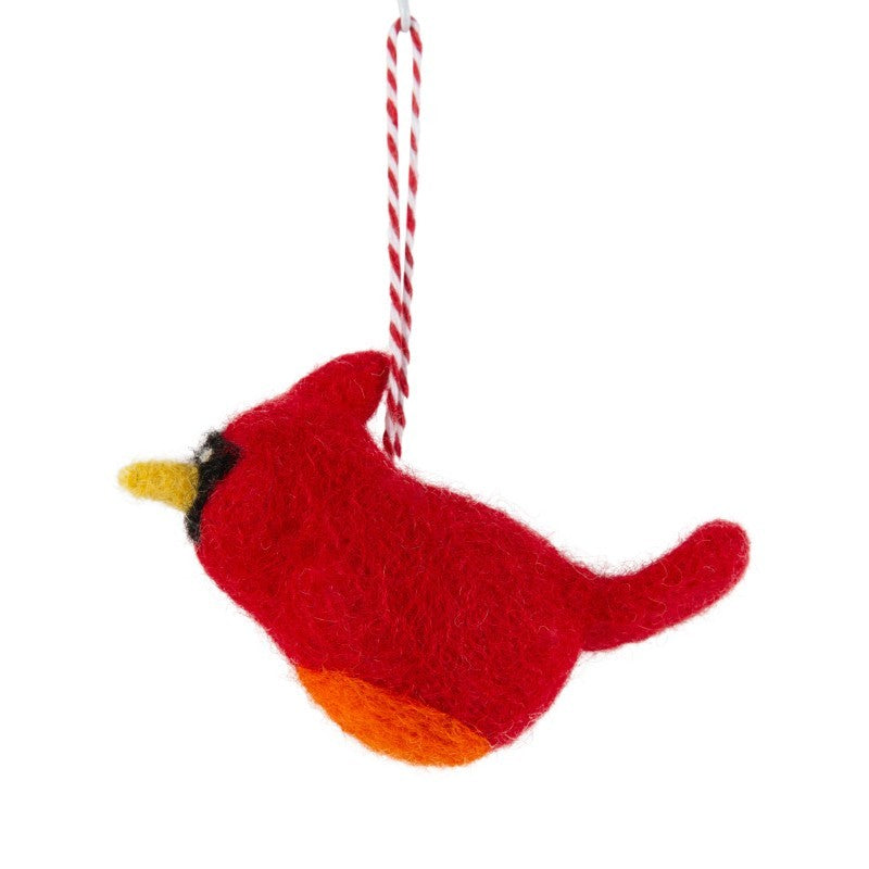Felt Cardinal Oranment