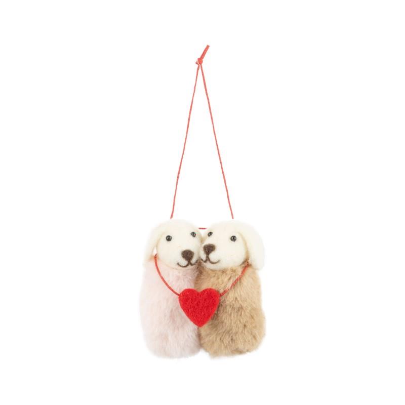 Dog Couple Ornament
