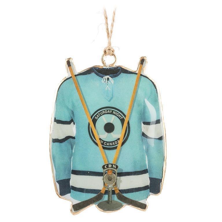 Blue Hockey Jersey Ornament