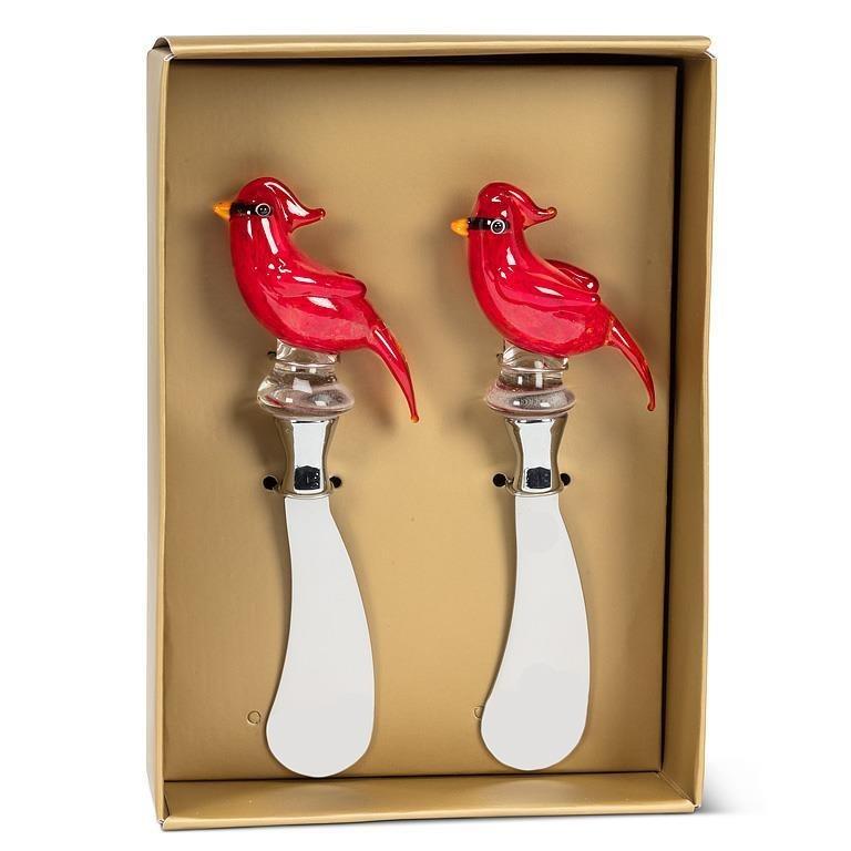 Cardinal Topped Spreaders Set of 2