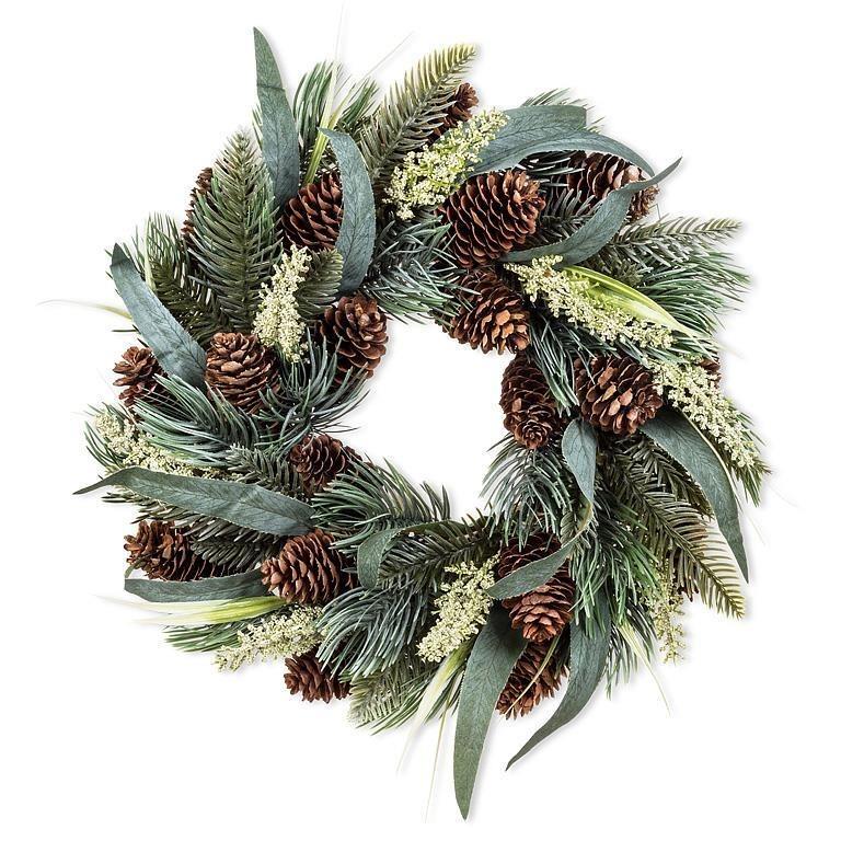 Wreath with Pine Branches, 12"D