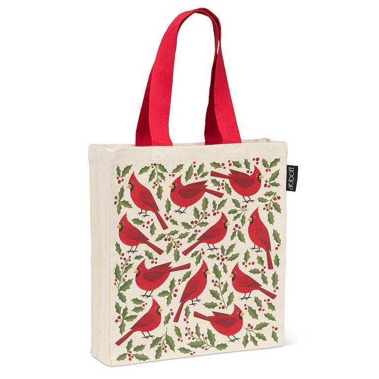 Cardinals &amp; Holly Tote Bag