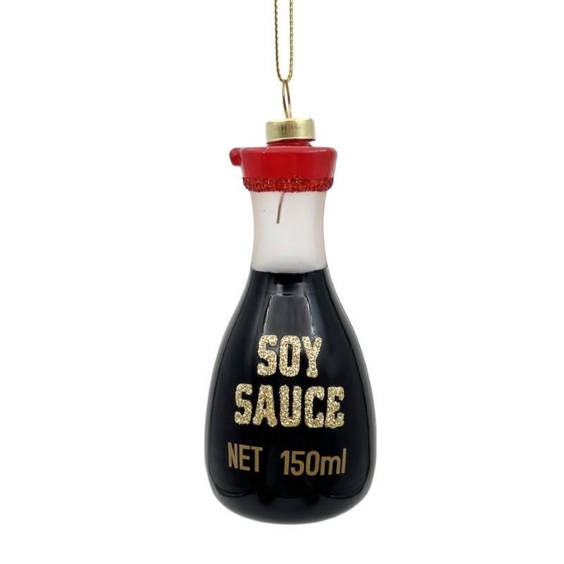 Glass Soy Sauce Bottle Ornament